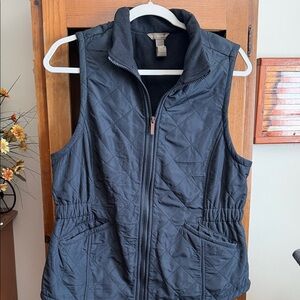 Bit & Bridle Women's Quilted Dark Gray Vest